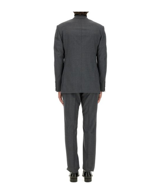Tom Ford Shelton Fresco Stripe Wool Suit In Black