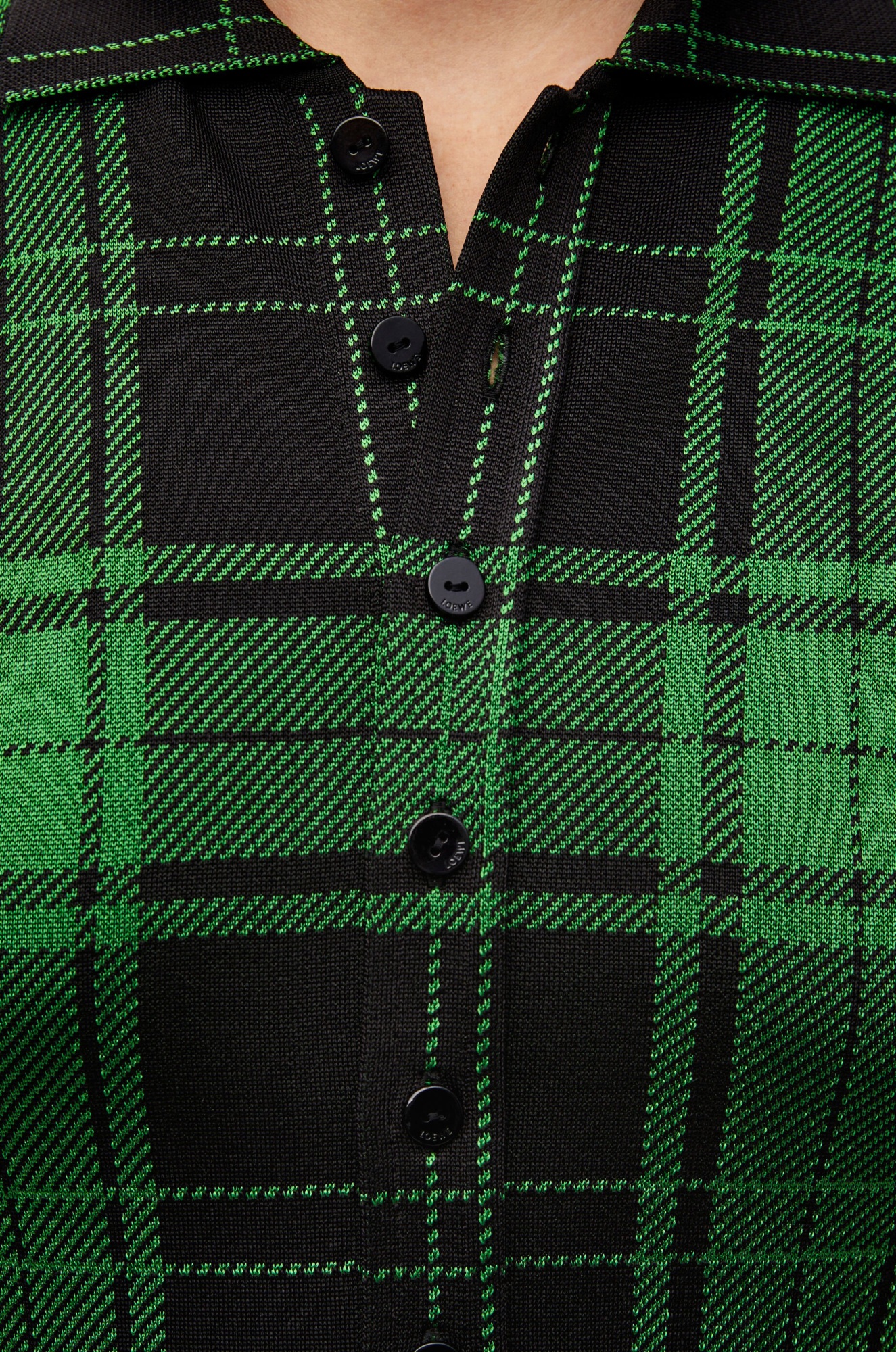 Shop Loewe Polo Shirt In Silk In Green
