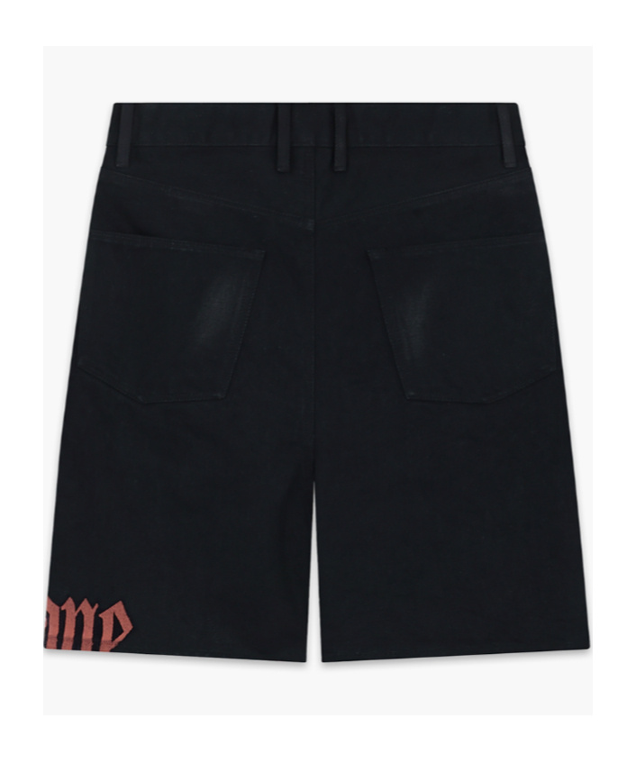 We11 Done Logo-print Bermuda Shorts In Black