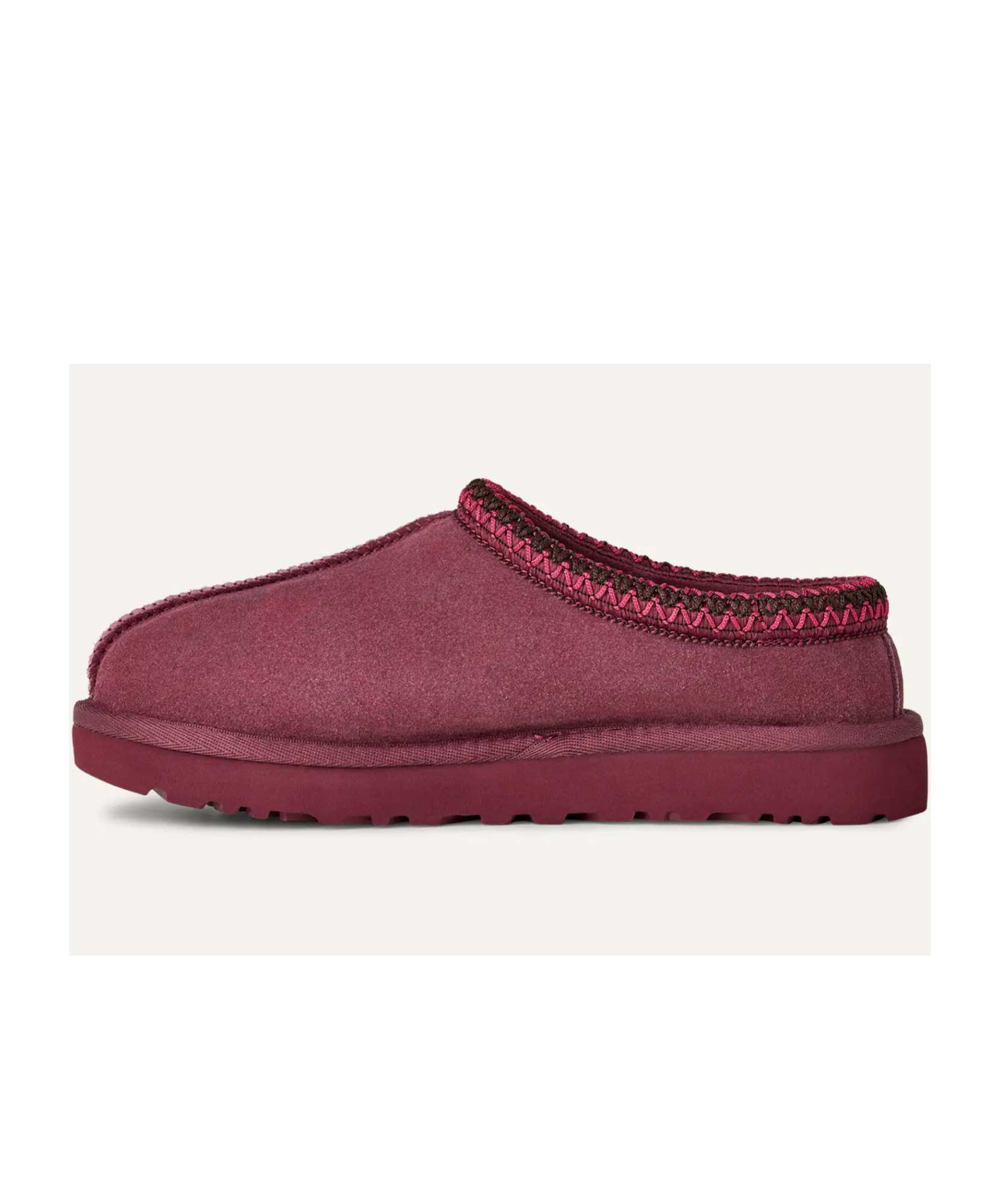 Ugg Tasman Ii Logo Debossed Slippers In Burgundy