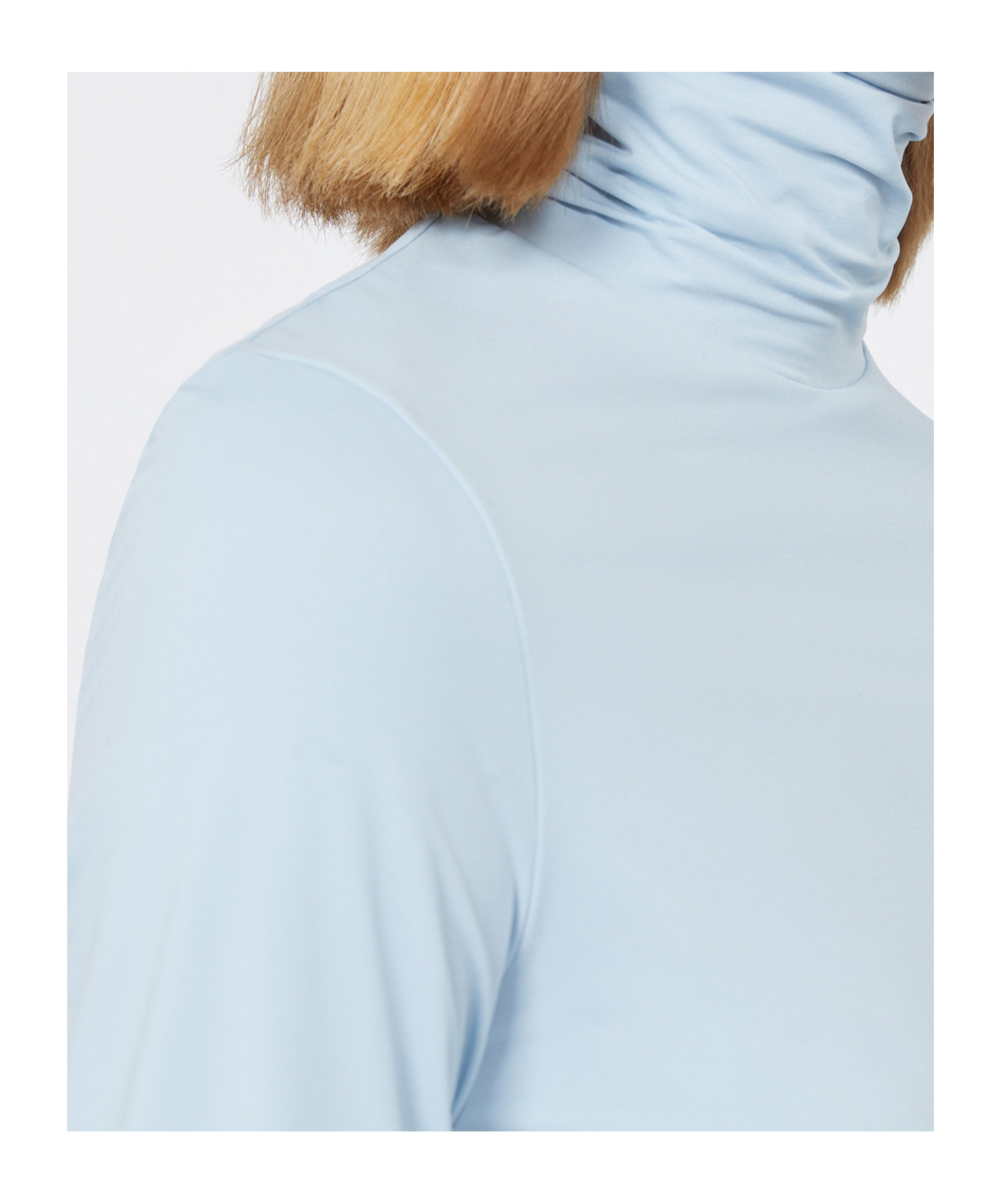 Sportmax Long-sleeved Knitted Turtleneck Sweater In Blue