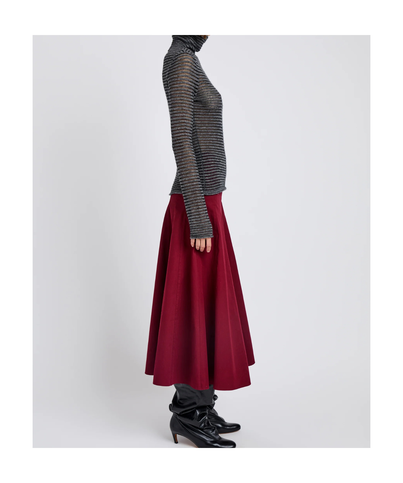 Philosophy Di Lorenzo Serafini Hailey Striped Sweater In Black