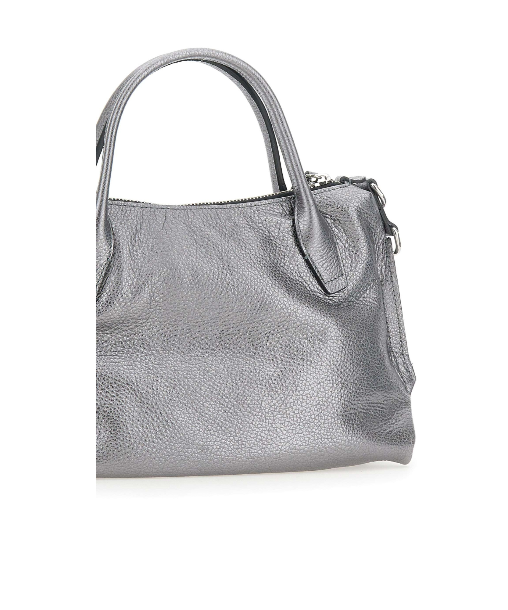 Gianni Chiarini Logo Embossed Zipped Tote Bag In Gray
