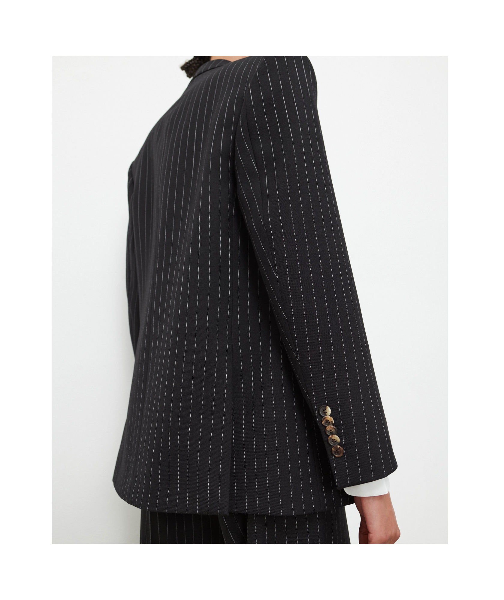Wardrobe.nyc Double Breasted Blazer In Black