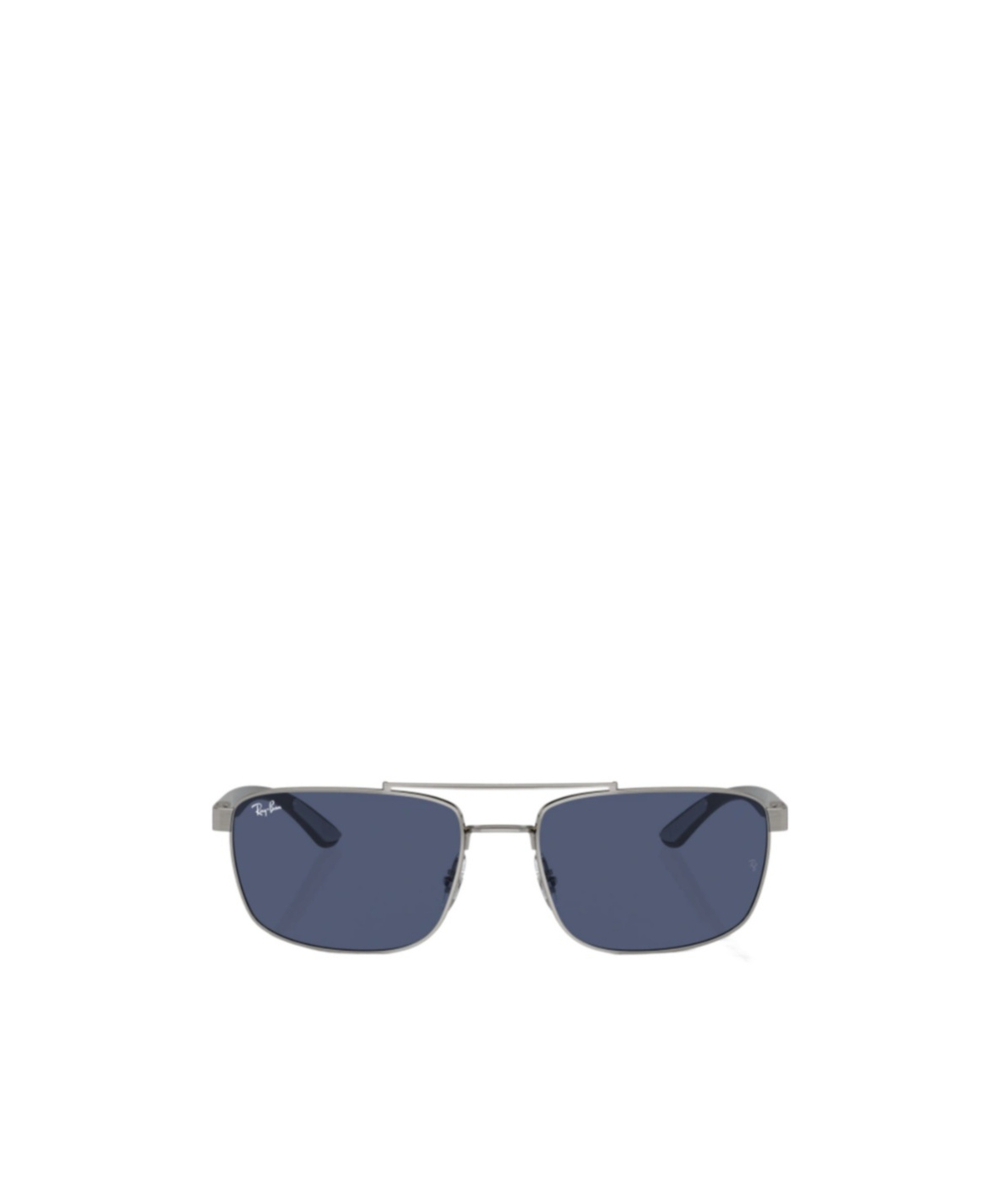 Ray Ban 60mm Rectangular Sunglasses In Metallic