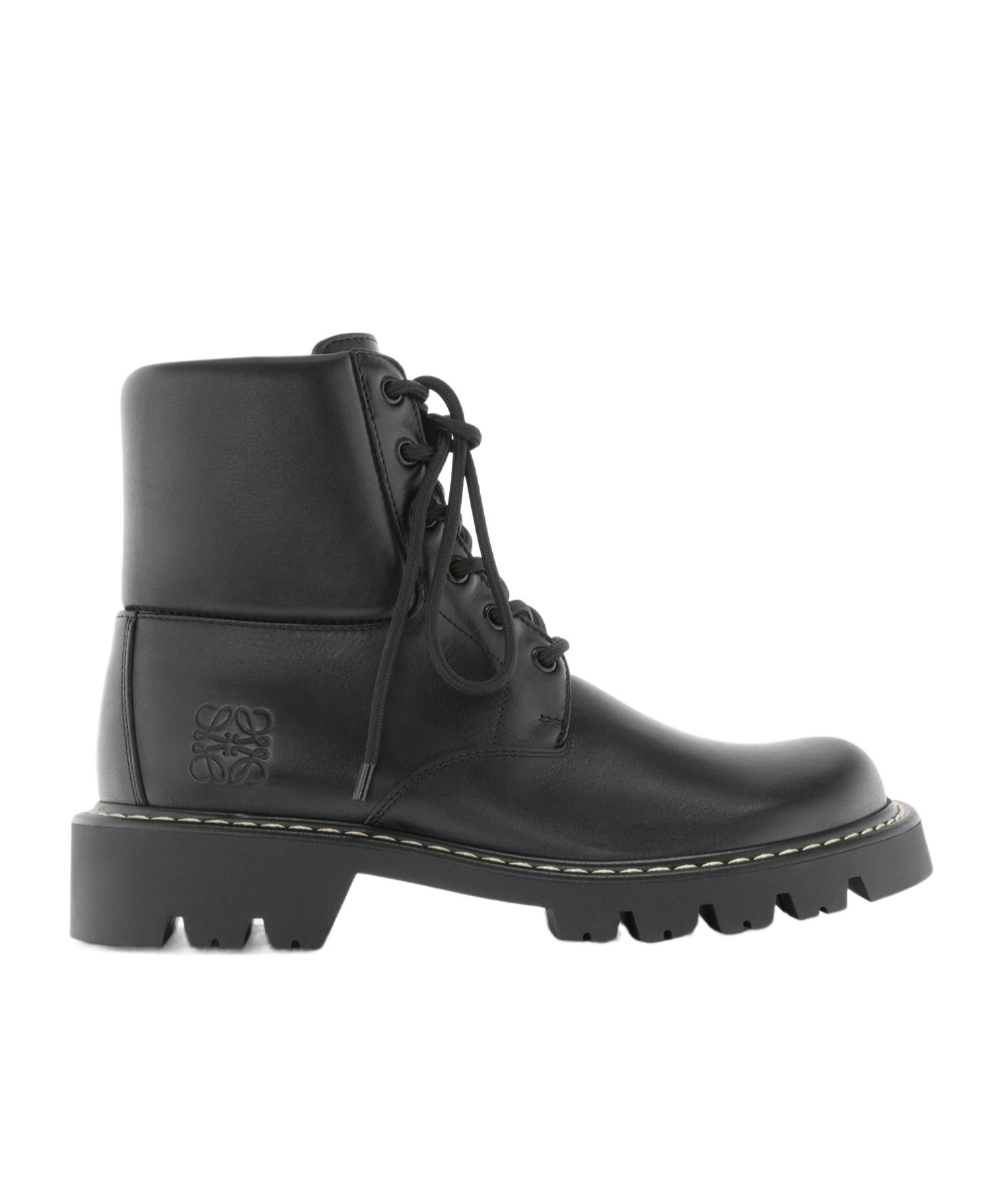 Loewe Sierra Ankle Boots In Vegetable Tanned Calfskin In Black