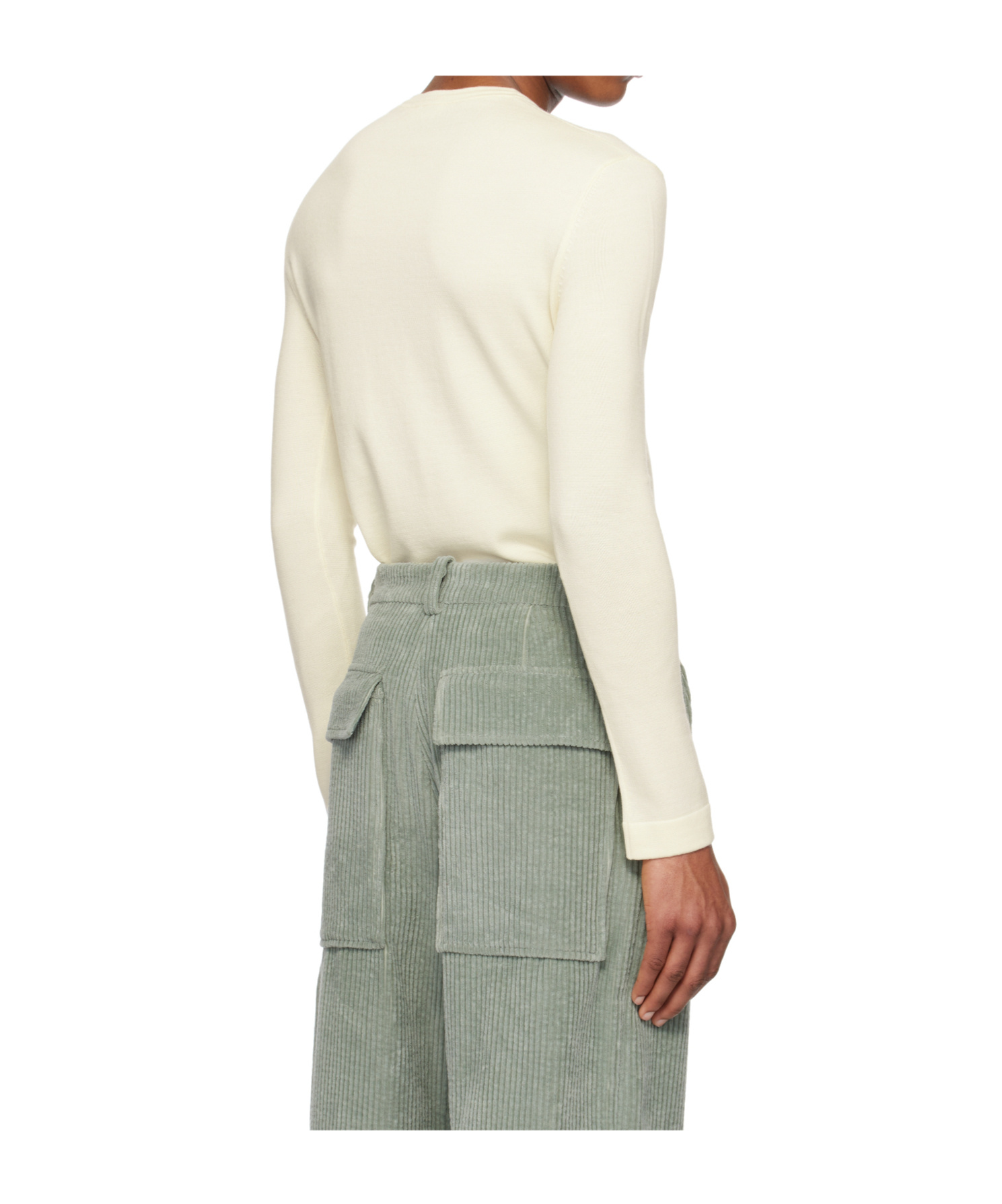Jil Sander 'lonely Hearts' Sweater In White