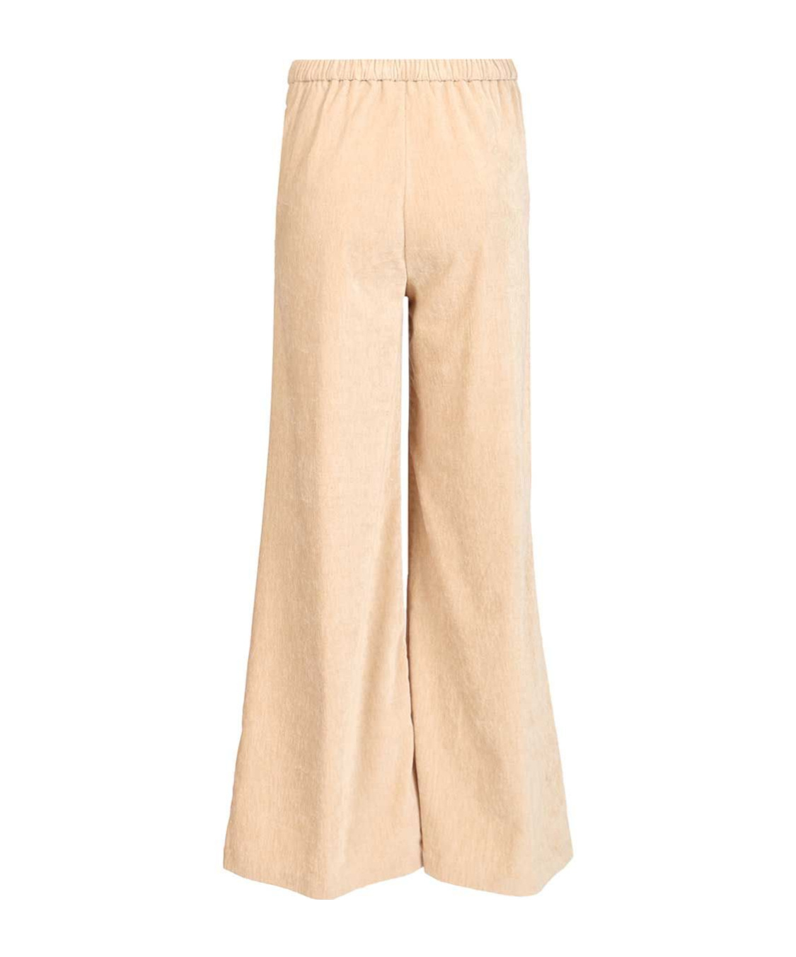 Forte Forte Double Velvet High Waist Pants In Neutral