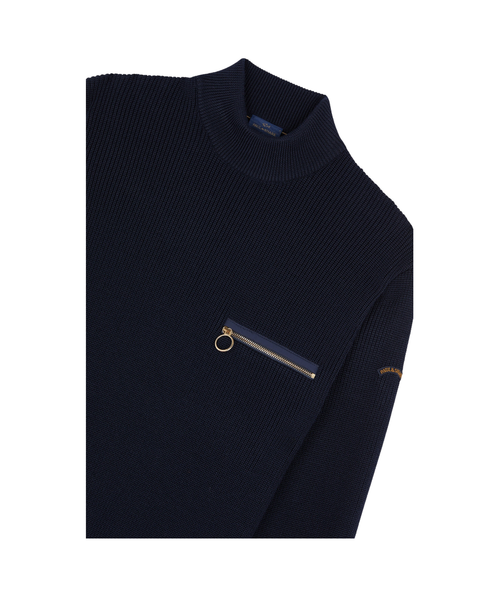 Paul & Shark Long-sleeved Sweater In Black