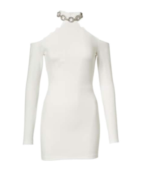 David Koma Bridal Crystal-embellished Minidress In White
