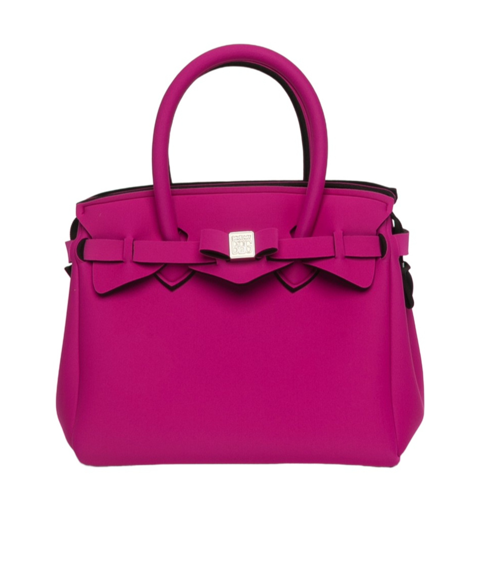 Save My Bag Logo Handbag In Pink