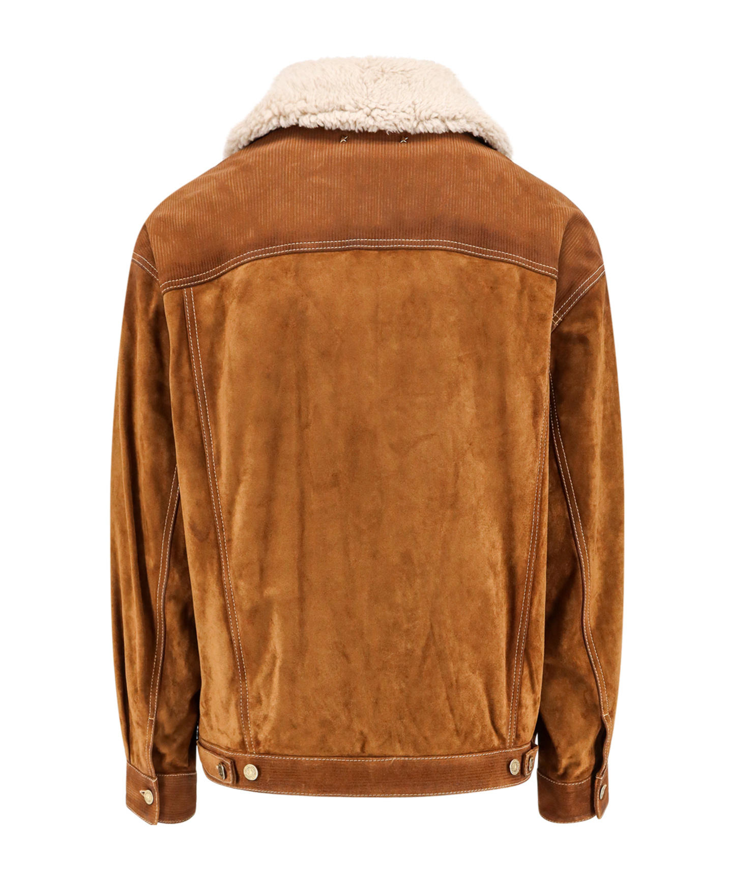 Golden Goose Deluxe Brand Long Sleeved Buttoned Jacket In Brown