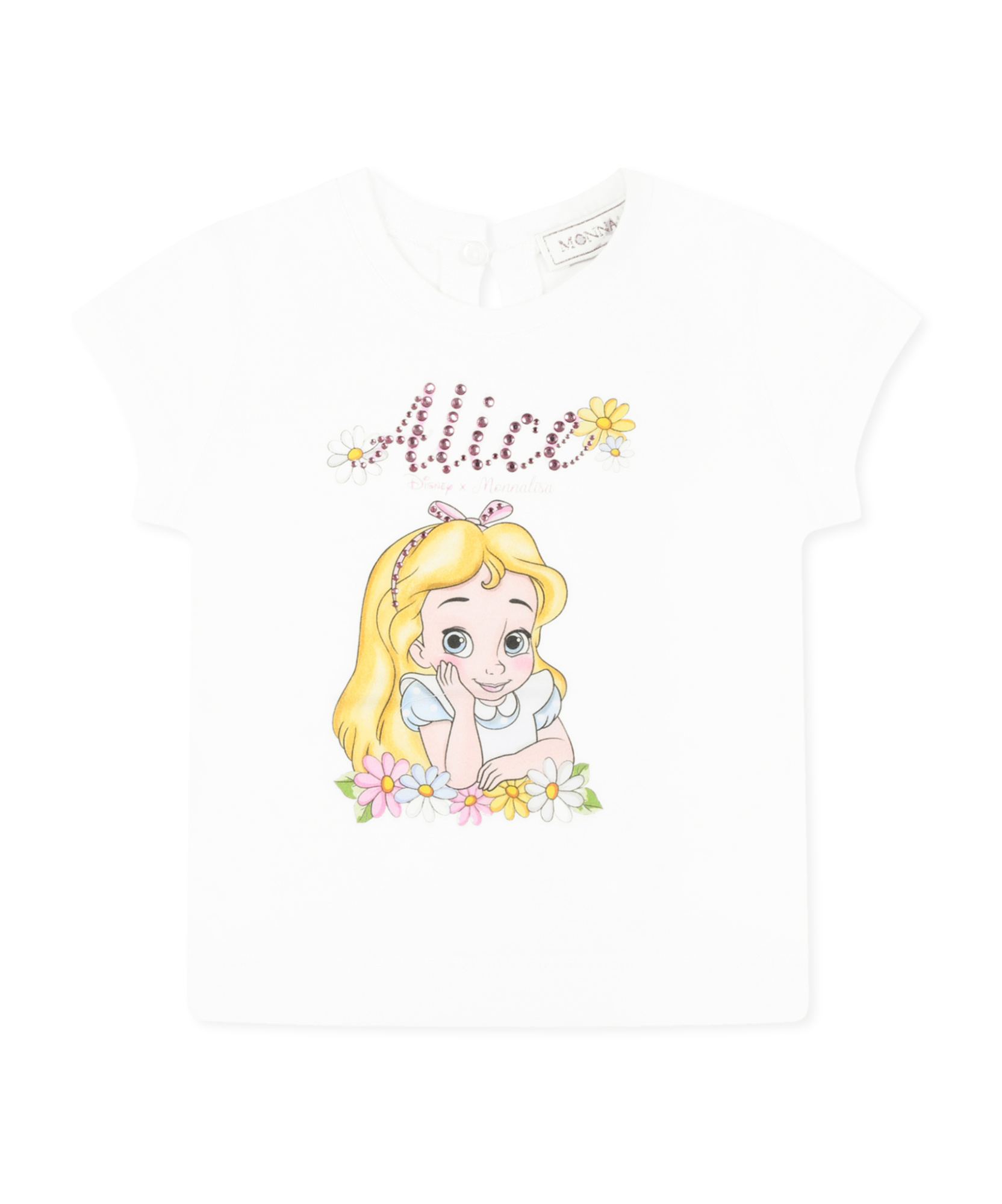 Monnalisa Short Sleeve T-shirt In White