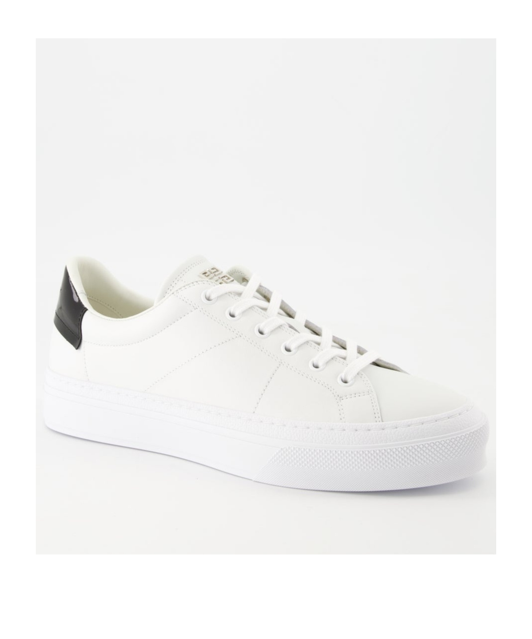 Givenchy Men Leather Sneakers With 4g Metal Logo In White