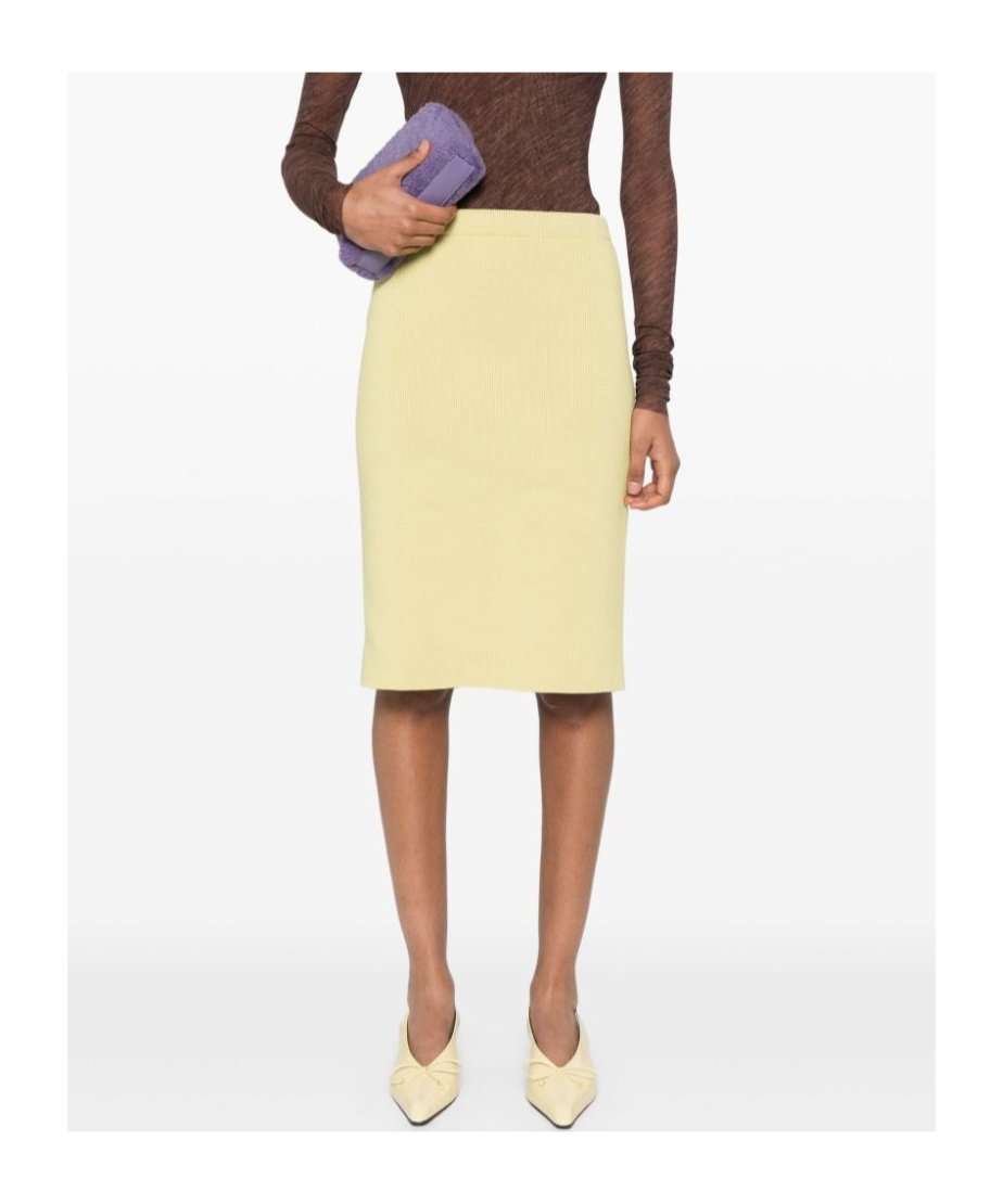 Philosophy Di Lorenzo Serafini Midi Skirt In Yellow