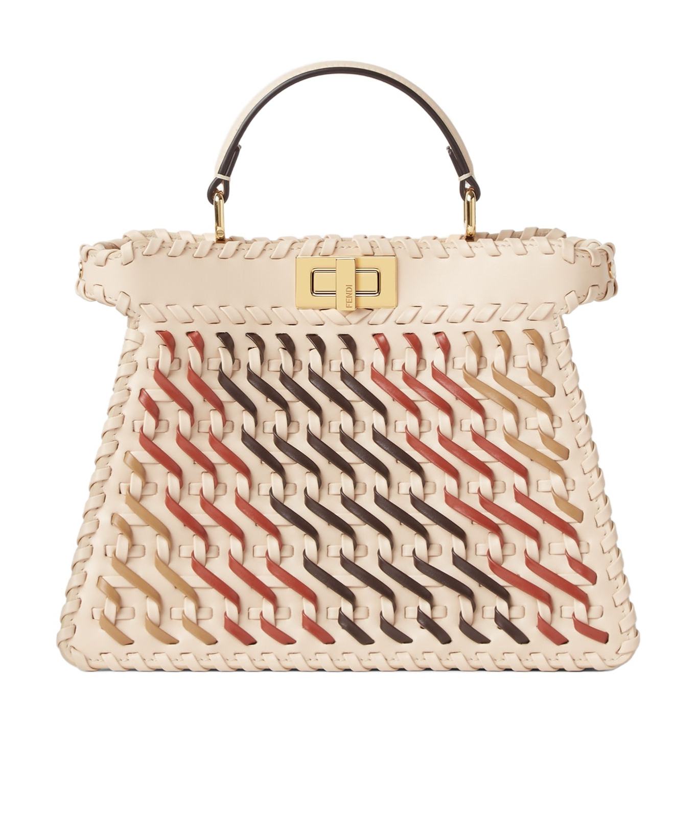 Fendi Women Peekaboo Iseeu Small Leather Crossbody Bag In Multi
