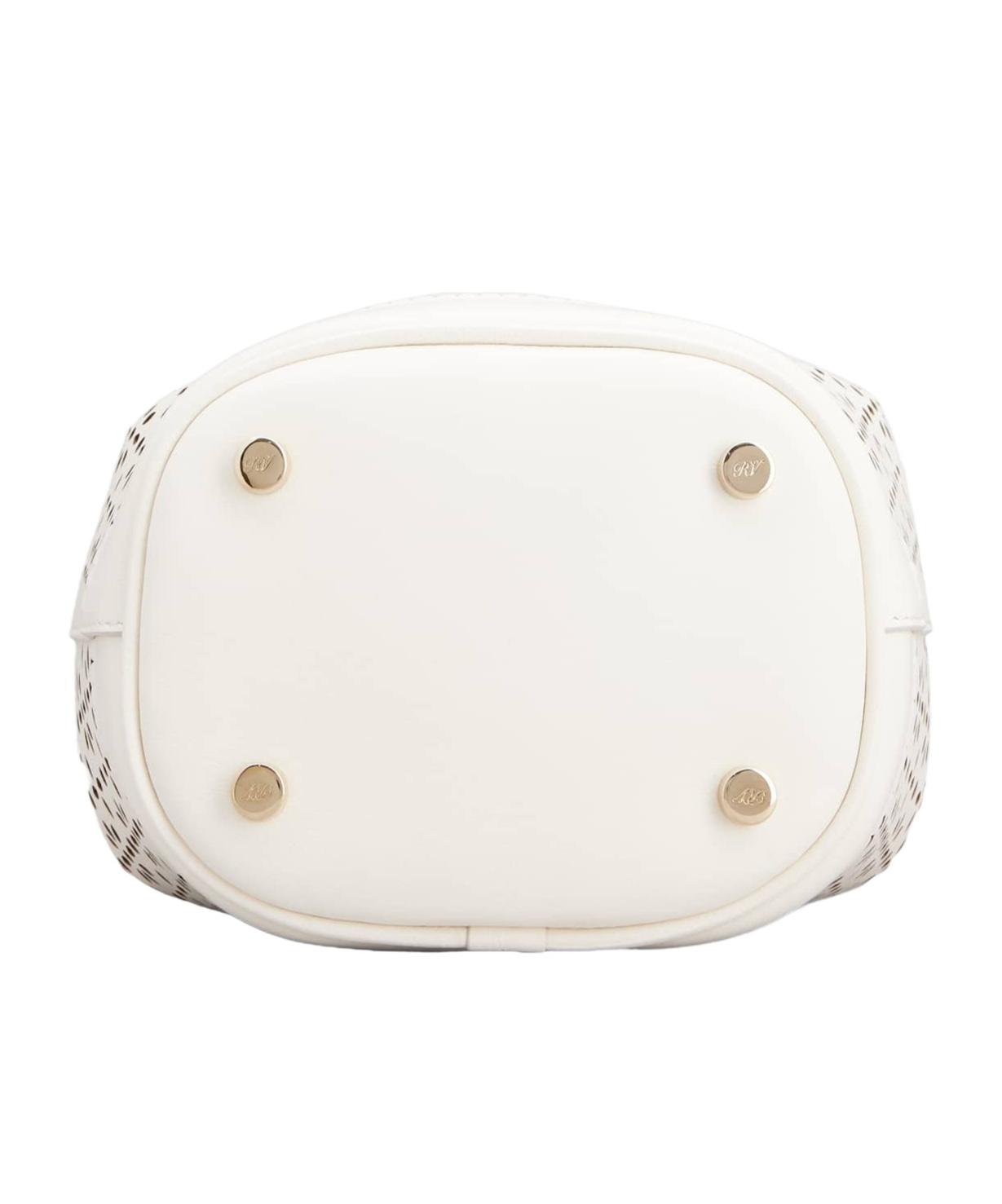 Roger Vivier Très Vivier Bucket Bag In Leather In White