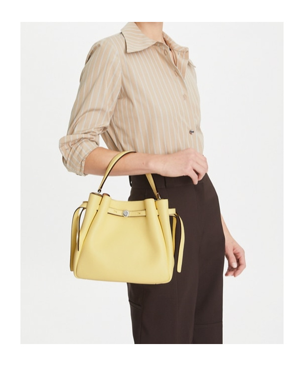 Tory Burch Romy Bucket Bag In Nude