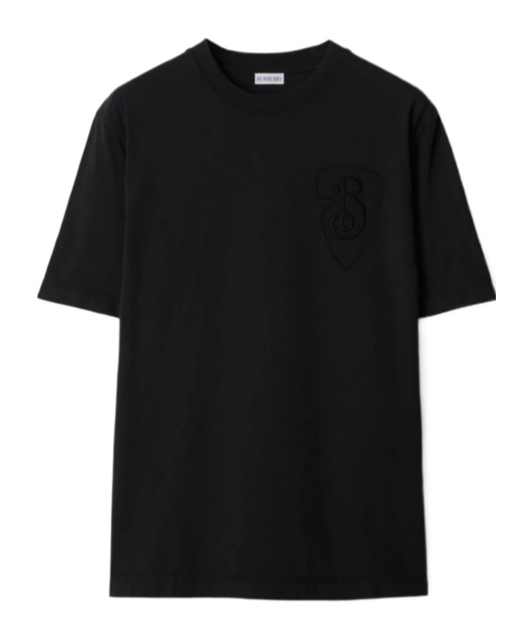 Burberry T-shirt Con Ekd In Black