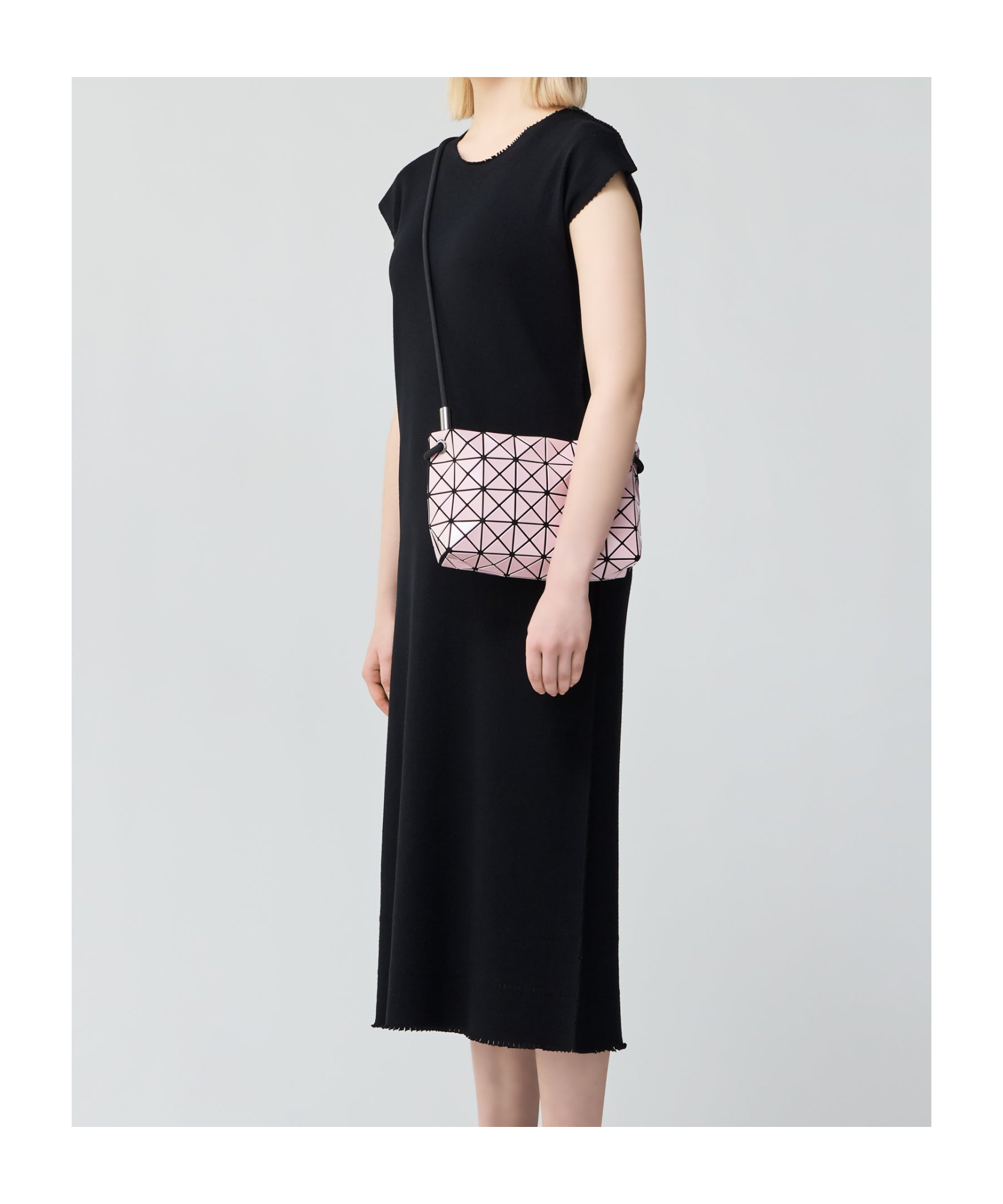 Bao Bao Issey Miyake Loop Metallic Shoulder Bag In Light Pink