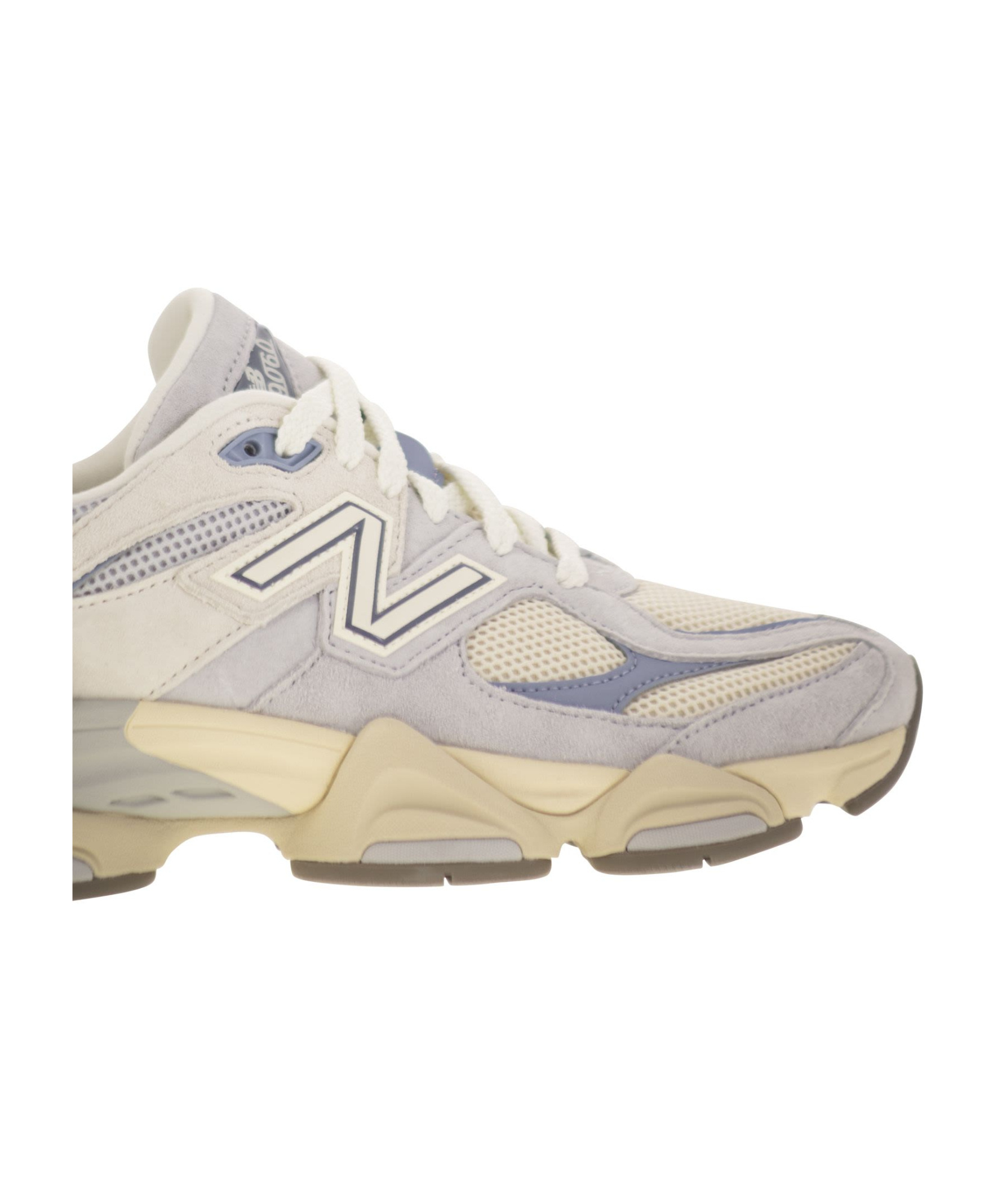 New Balance Leather Sneakers In Pearl Grey/linen