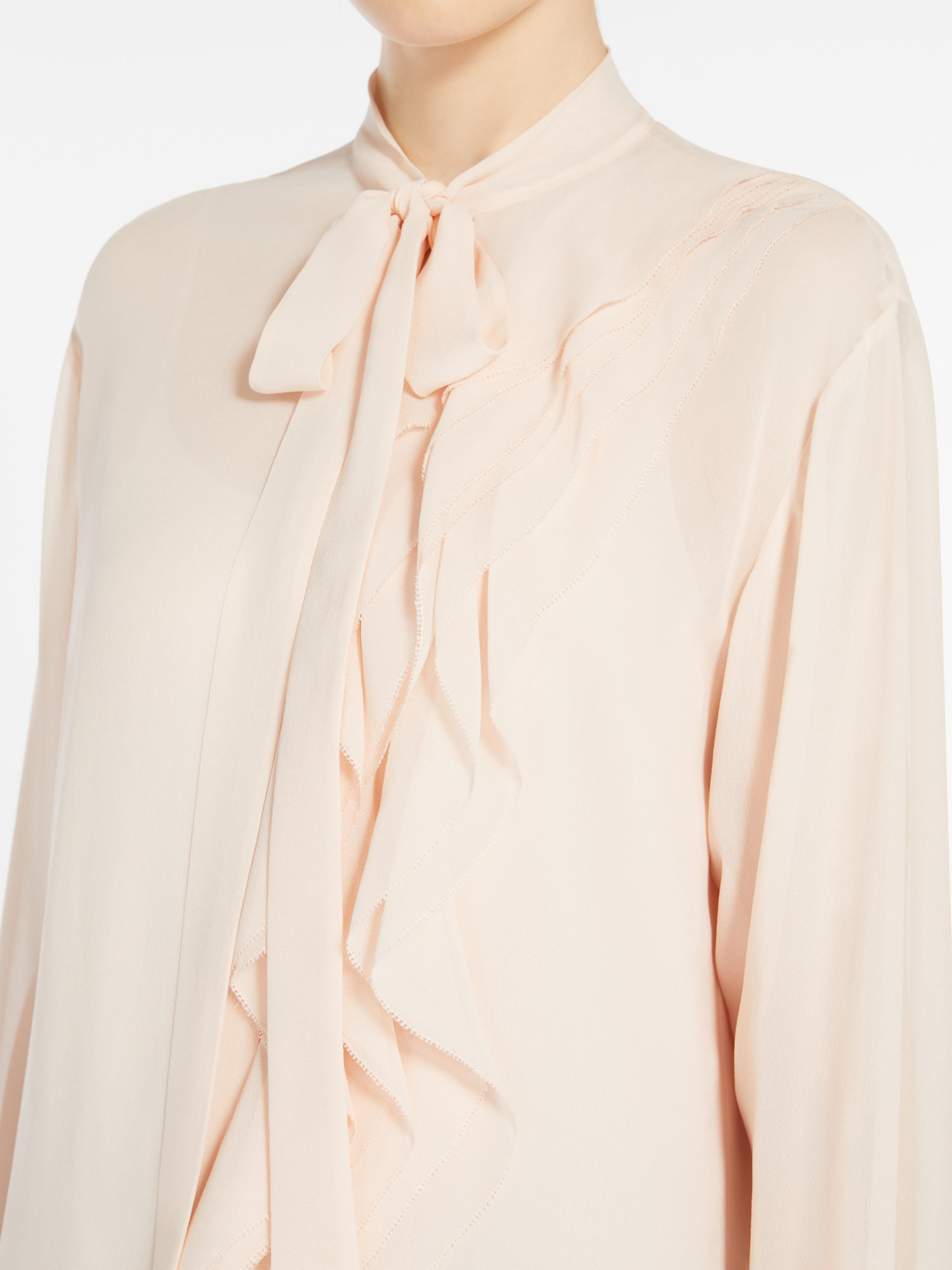MAX MARA SILK GEORGETTE BLOUSE