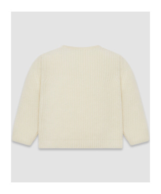 Moncler Padded Zipper Cardigan Down Jacket In White