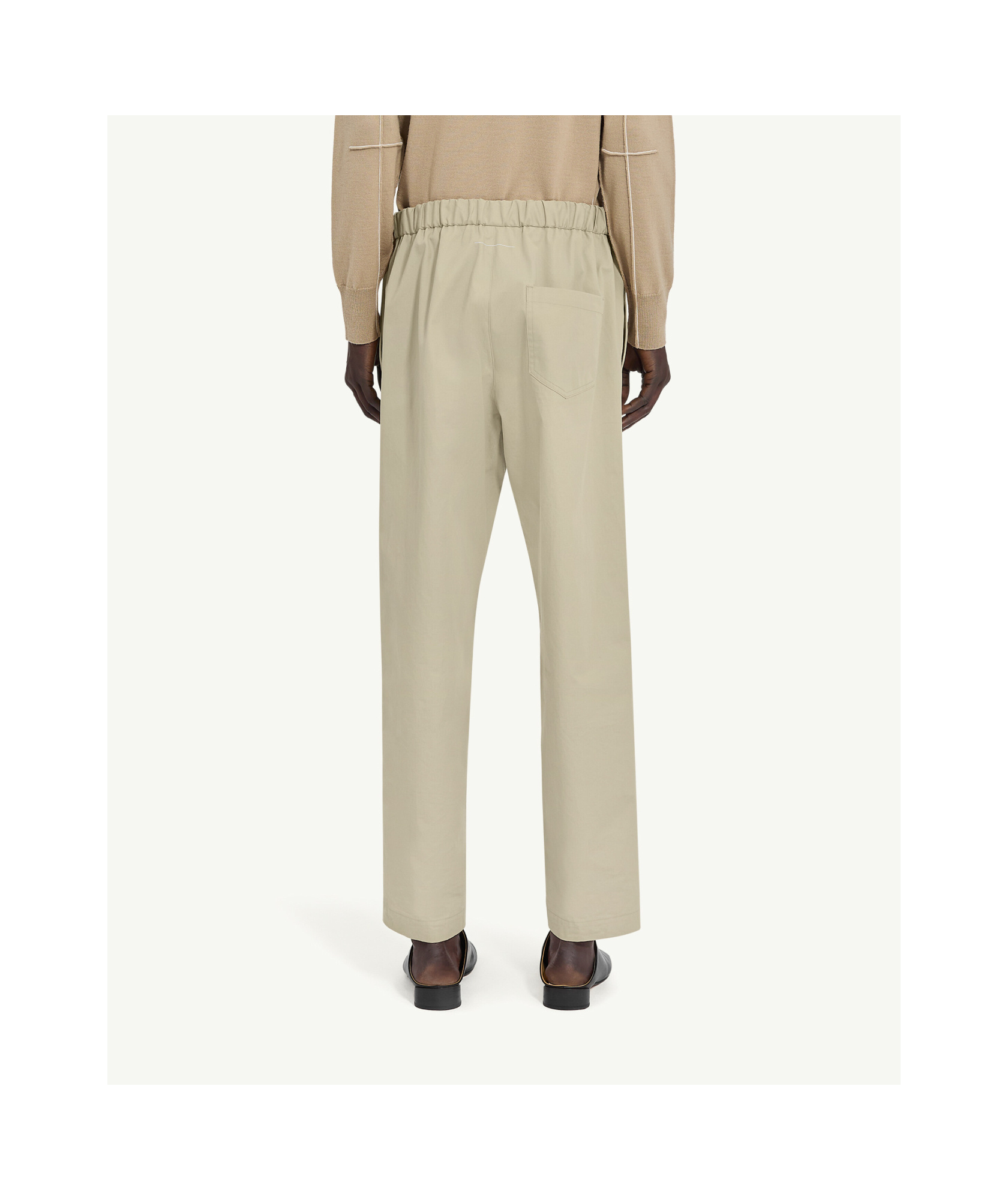 Mm6 Maison Margiela Single-stitch Logo Track Pants In Nude