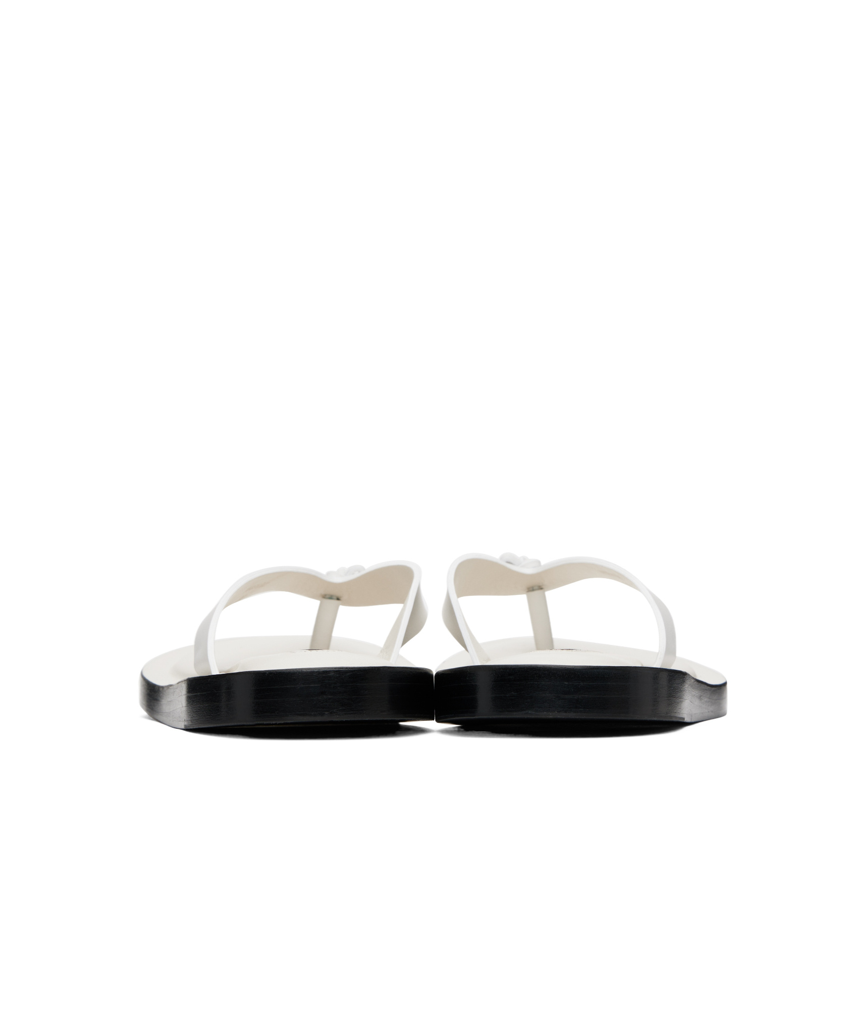 Jil Sander Flat Flip Flops In White