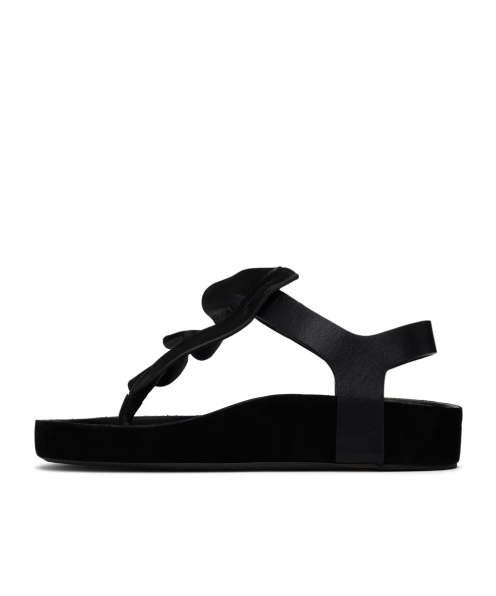 Isabel Marant Black Isela Sandals In Black