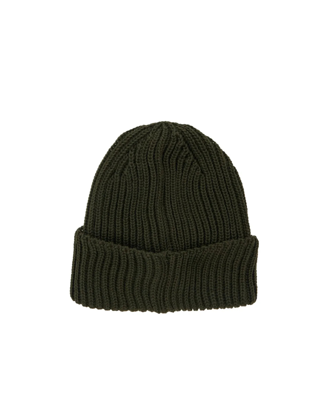 C.p. Company Green Knit Beanie With Googles Detail On The Front