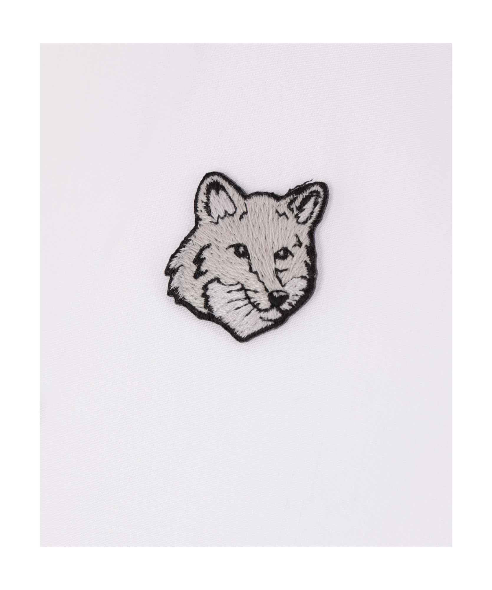Maison Kitsuné Contour Fox Head Shirt In White