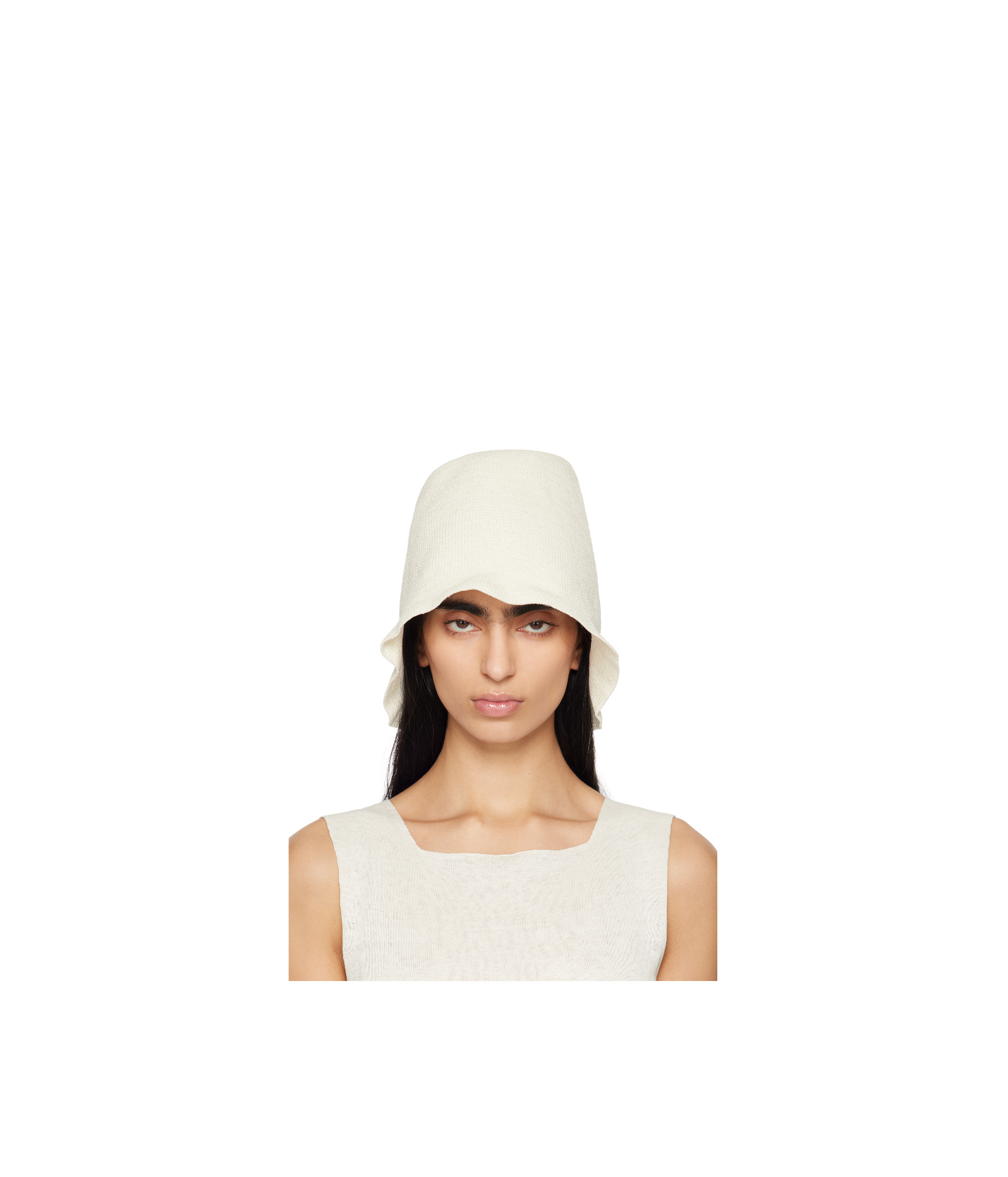 The Row Jashi Linen-blend Bucket Hat In White
