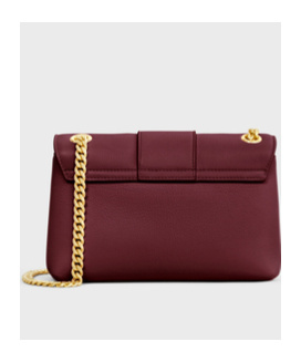 Celine Teen Victoire Leather Shoulder Bag In Red