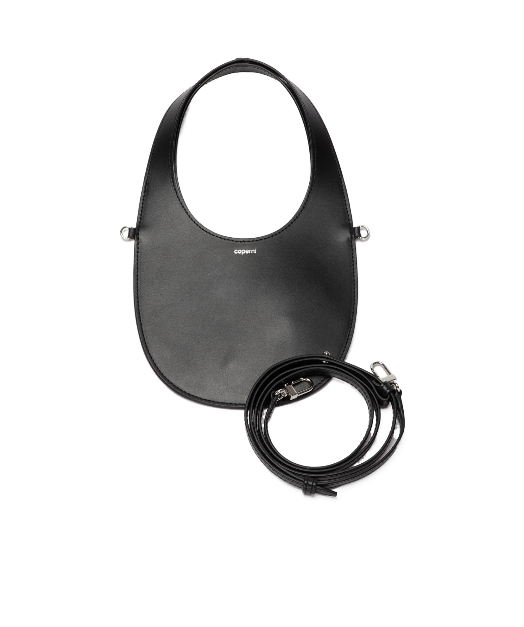 Coperni Mini Swipe Tote Bag In Gray