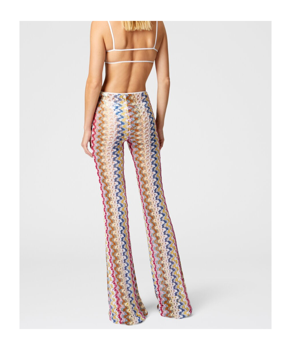 Missoni Zigzag-woven Trousers In Pink