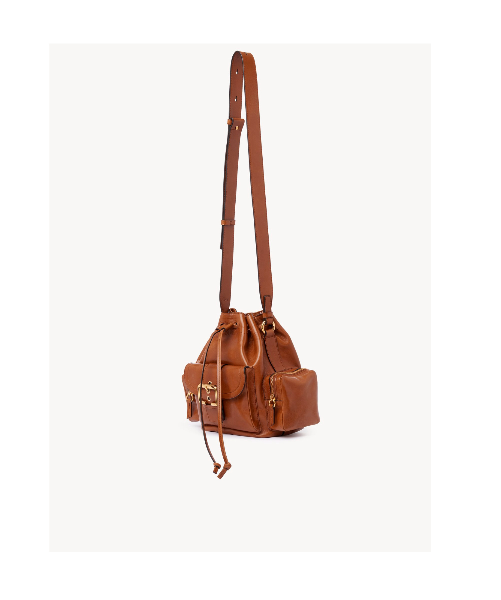 Chloé Brown Camera Bucket Bag In Brown