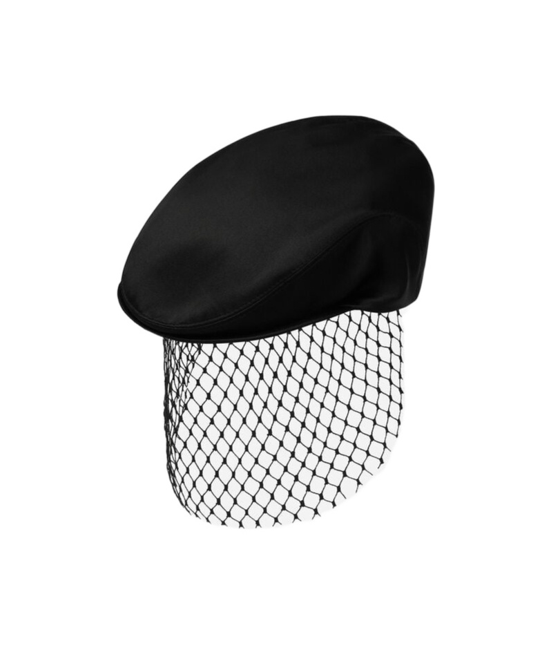 Dolce & Gabbana Cut-out Detailing Silk Blend Hat In Black