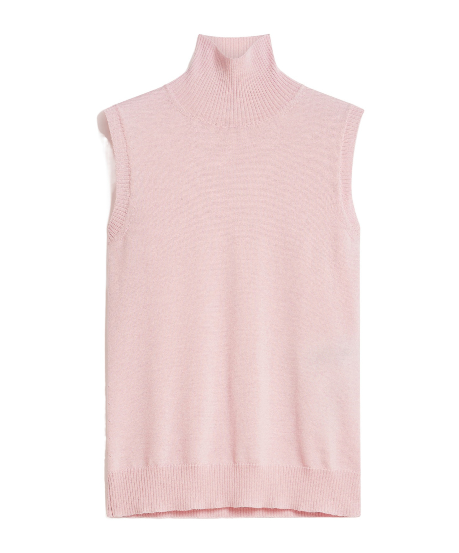 Sportmax Sleeveless Turtleneck Sweater In Pink
