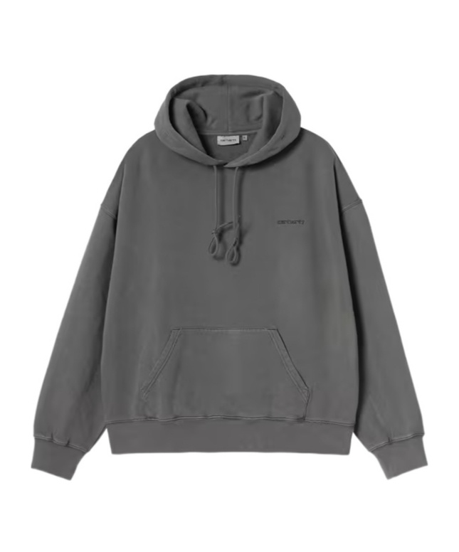 Carhartt Wip Drawstring Hoodie Sweater In Gray