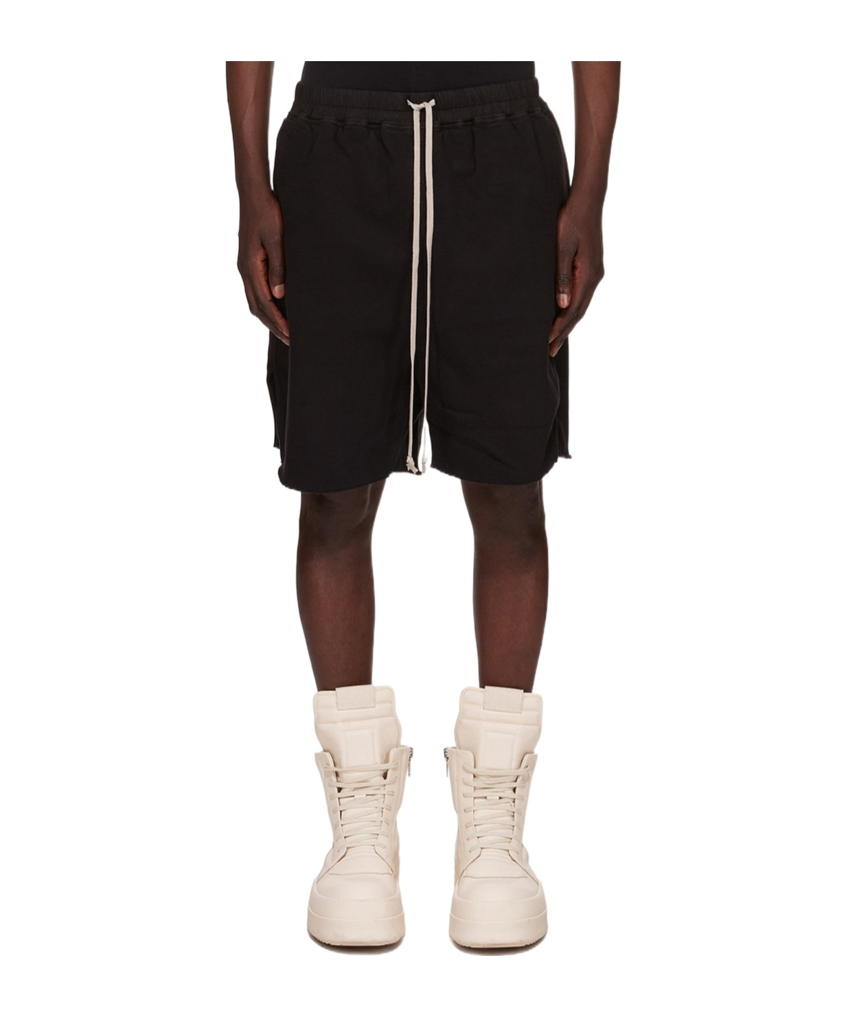 Rick Owens Drkshdw Elastic Waist Shorts In Black