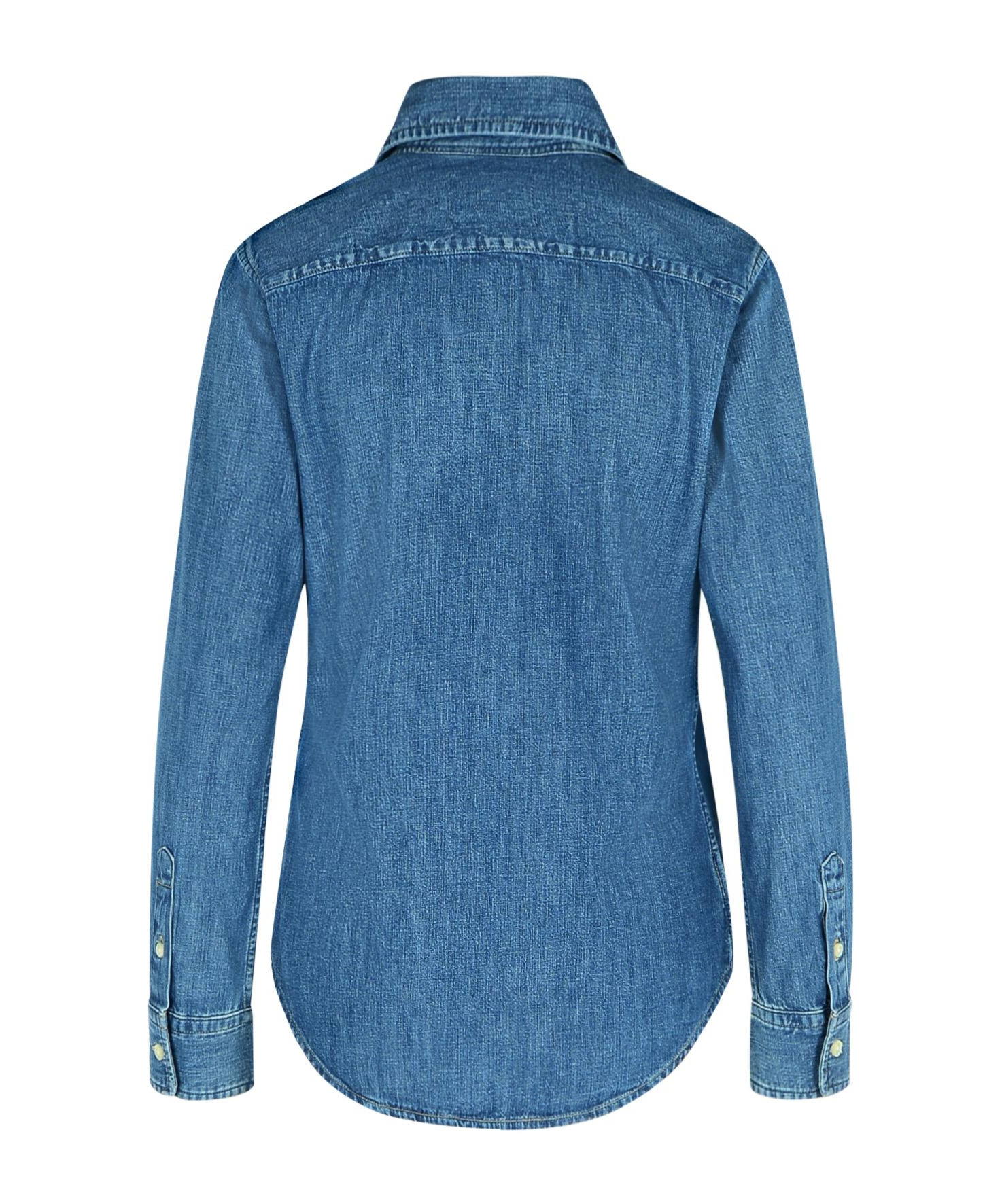 Polo Ralph Lauren Polo Pony-embroidered Shirt In Blue