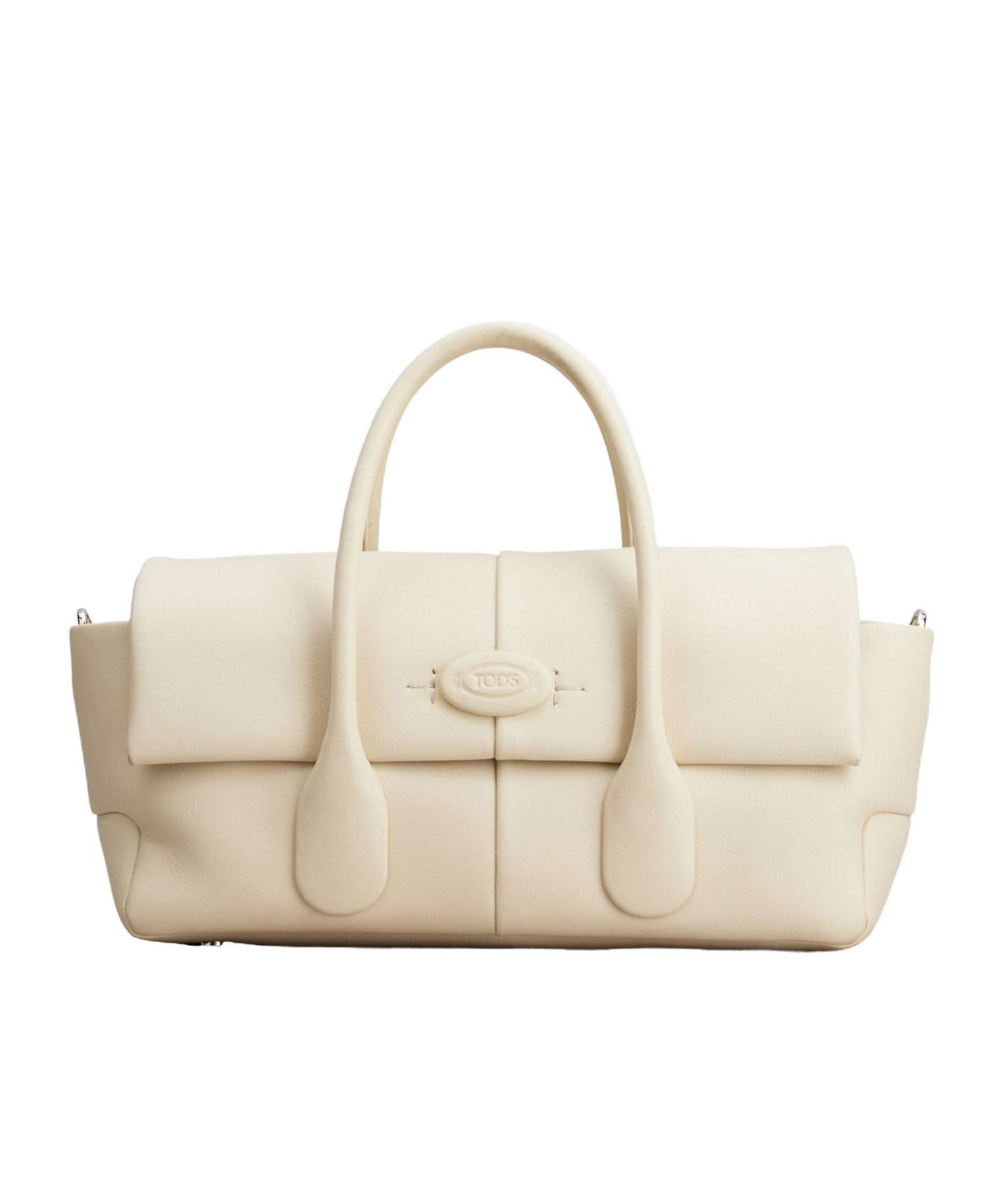 Tod's Di Leather Tote Bag In Nude