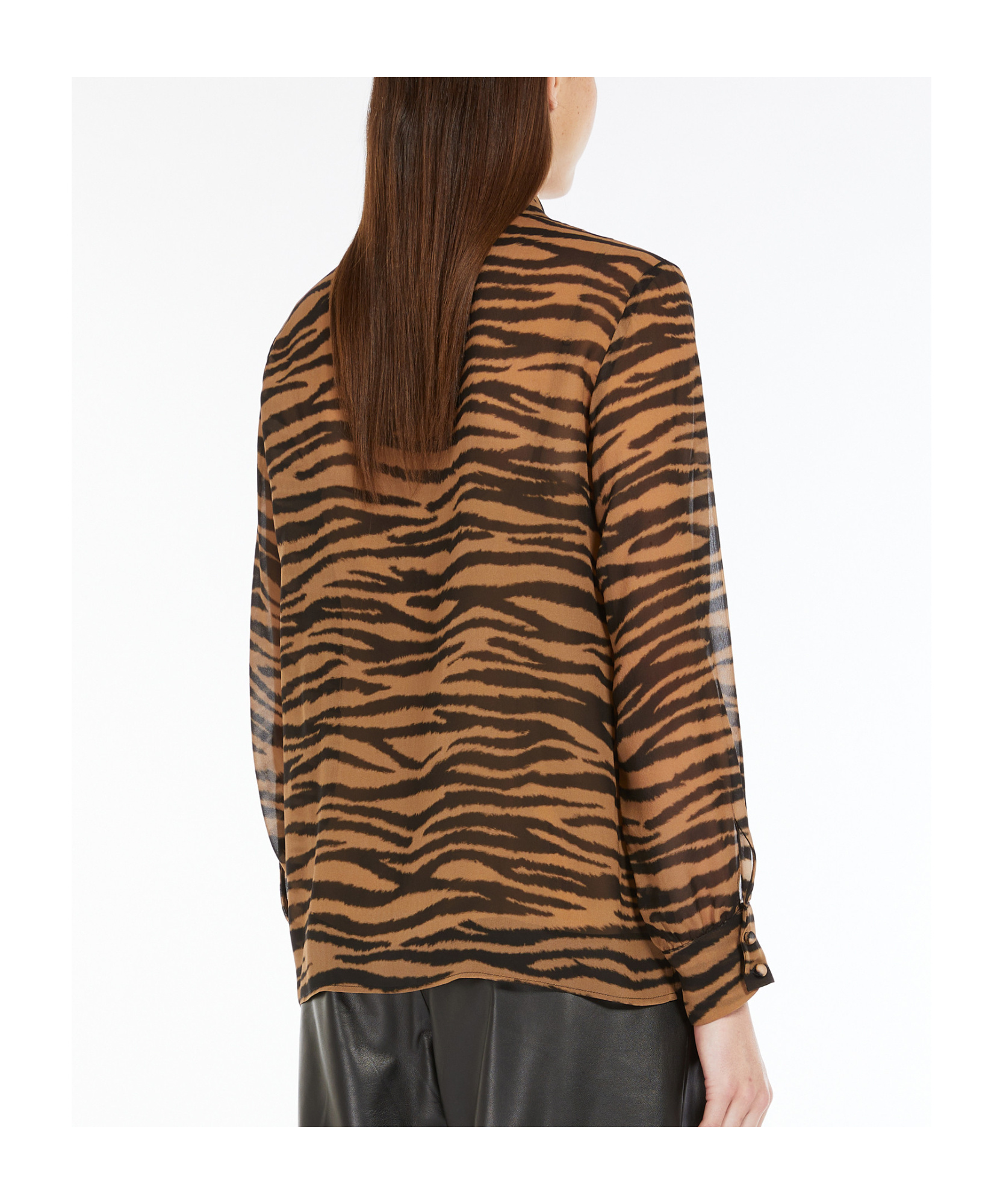 Max Mara Studio Valzer Shirt Black In Brown