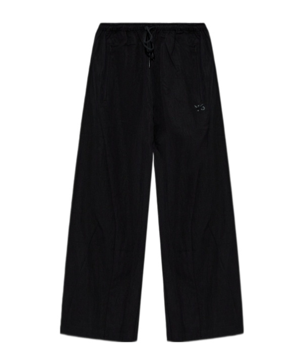 Y-3 Elasticated Cropped Trousers In Black