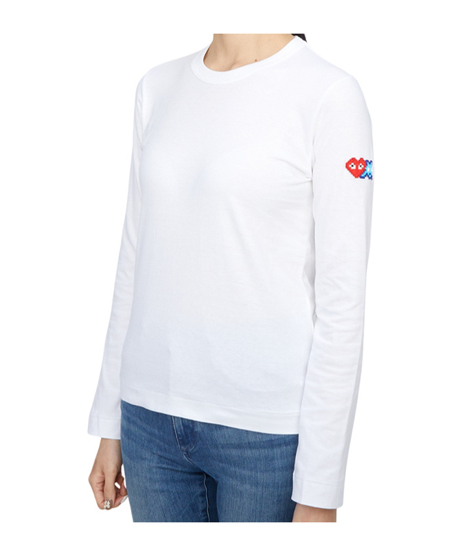 COMME DES GARÇONS LOGO-PATCH LONG-SLEEVE T-SHIRT 