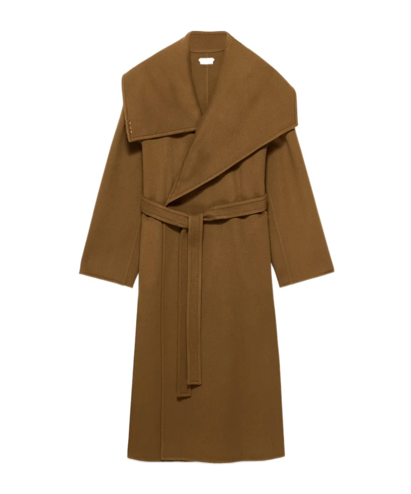 Jw Anderson Wrap Coat In Brown