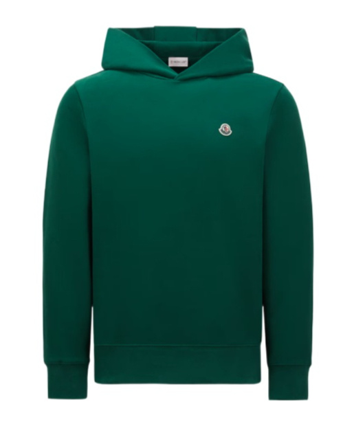 Moncler Long-sleeved Hoodie In Green