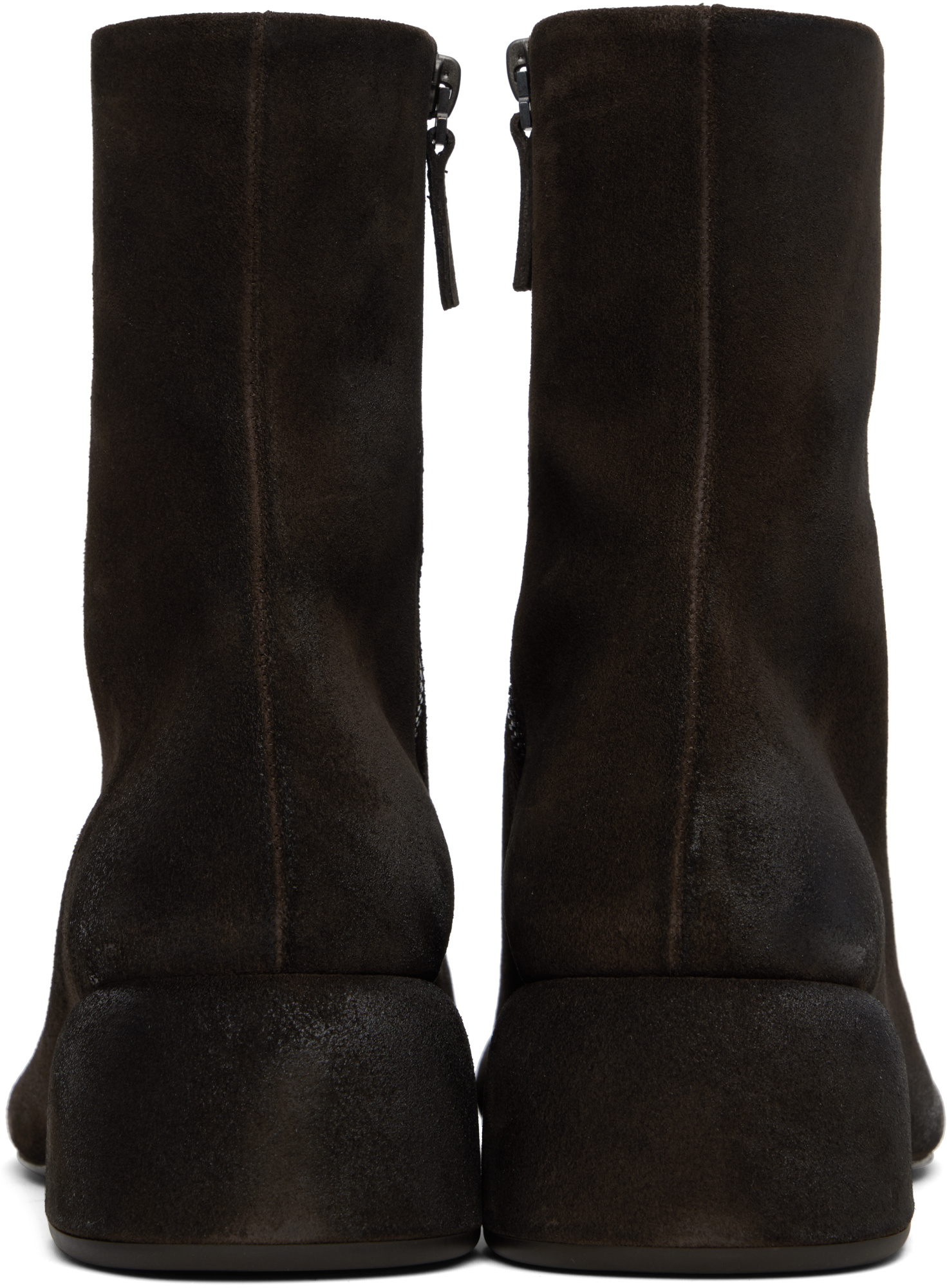 Marsèll Basata Suede Ankle Boots In Brown