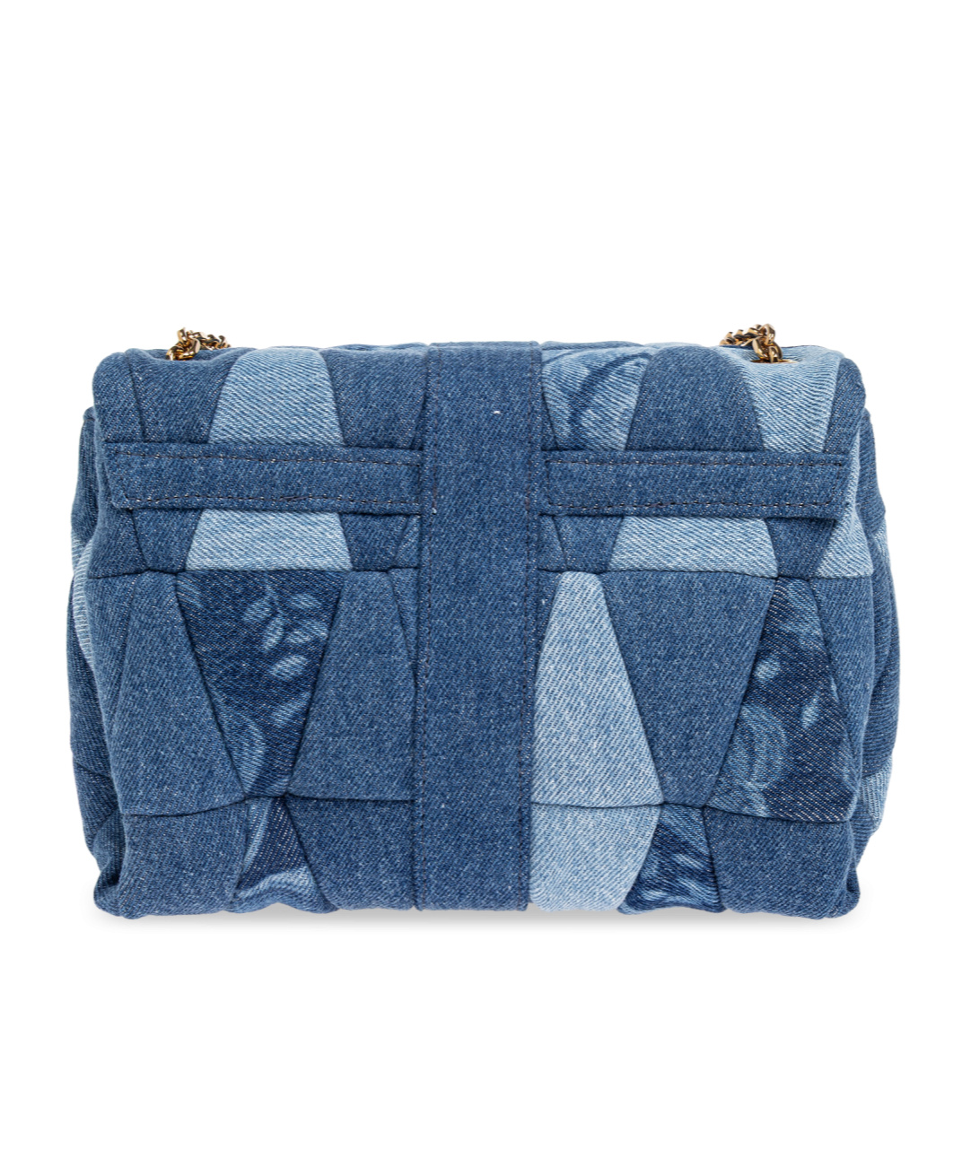 Versace Chain Shoulder Bag In Blue